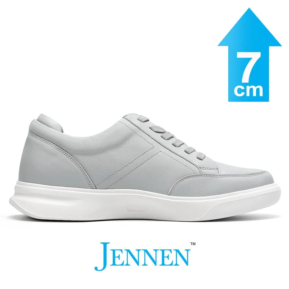 Mr. Federer 7cm | 2.8 inches Light Grey Elevated Kicks for Everyday Style