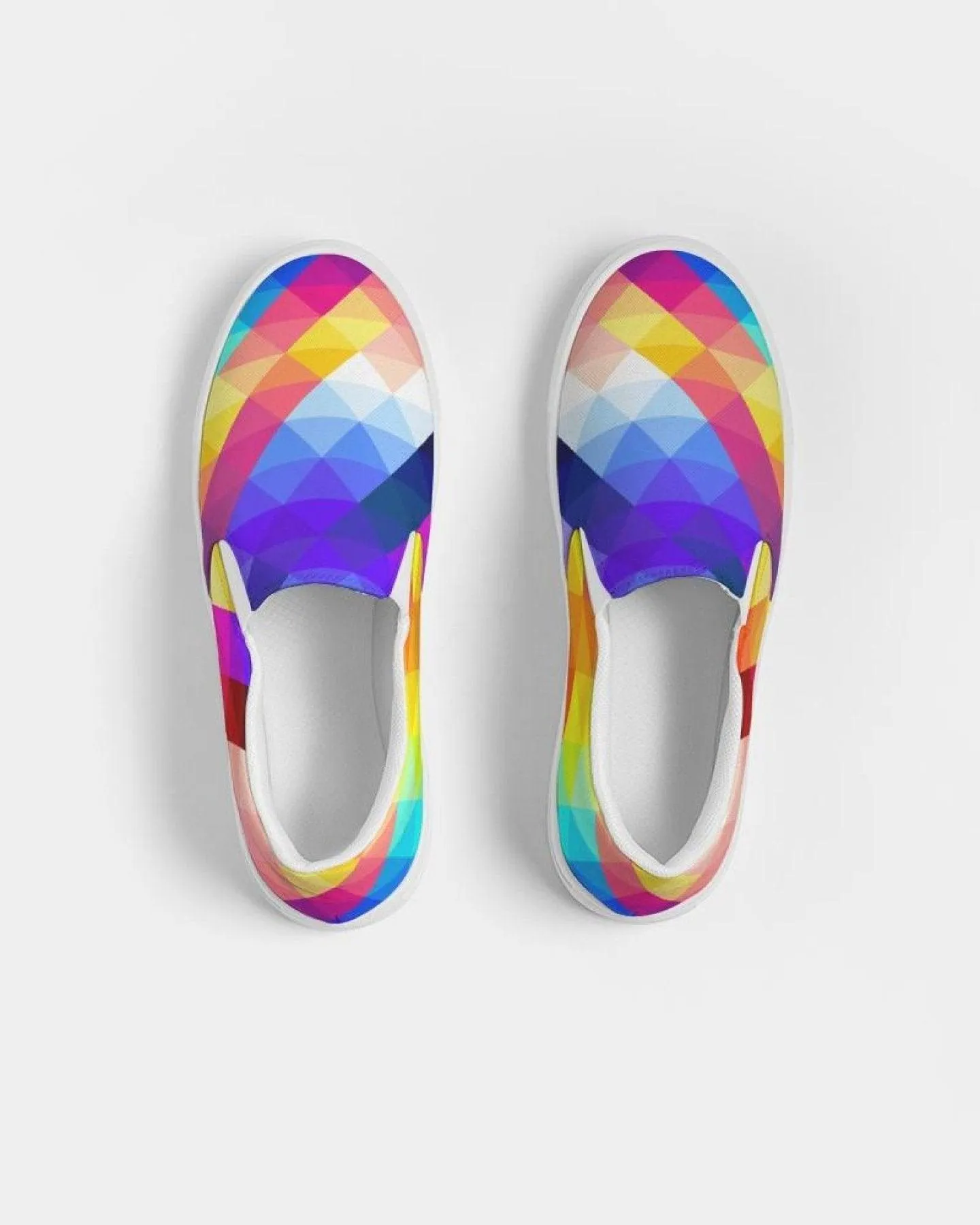 Multicolor Canvas Slip On Women's Sneaker