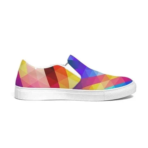 Multicolor Canvas Slip On Women's Sneaker