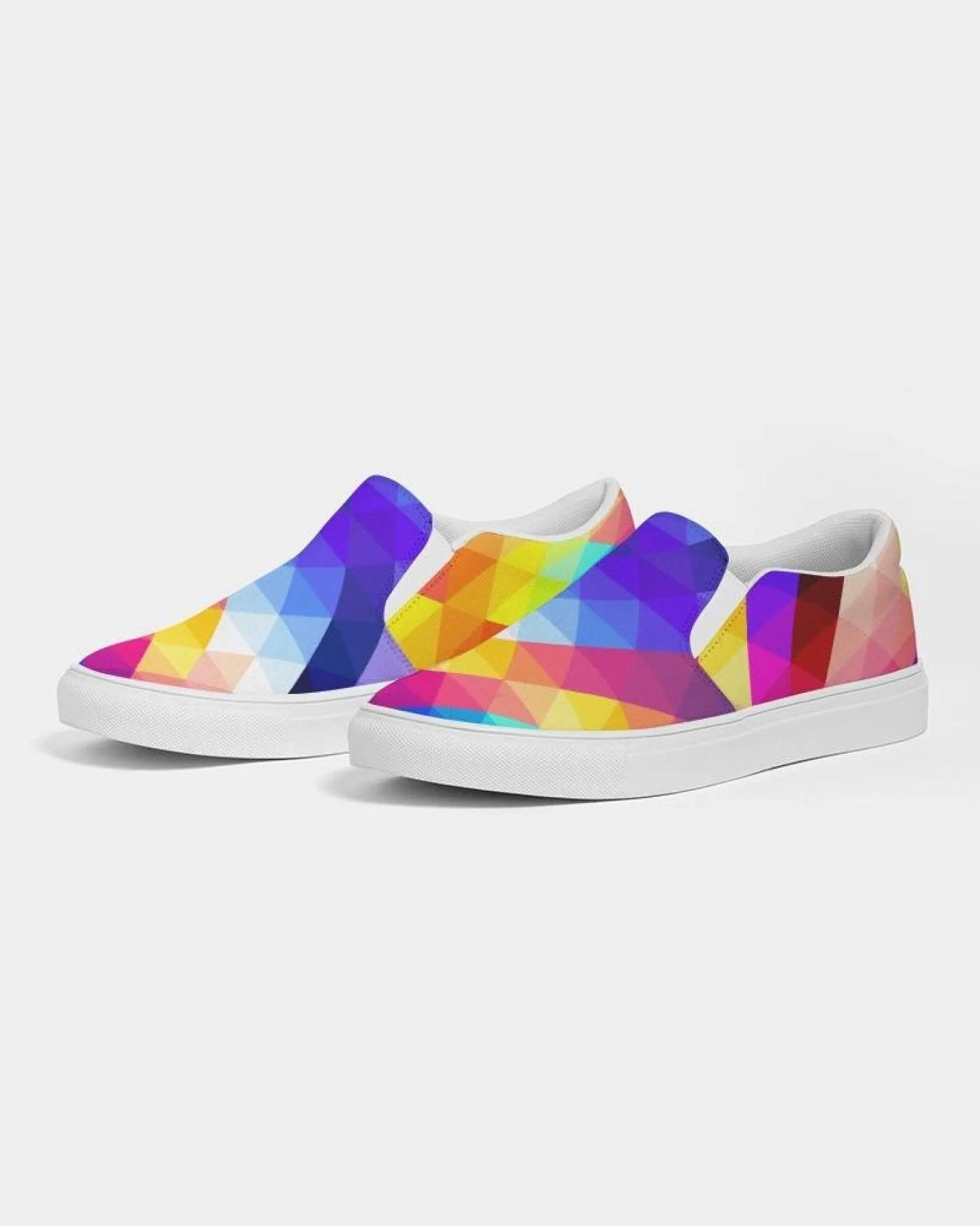 Multicolor Canvas Slip On Women's Sneaker