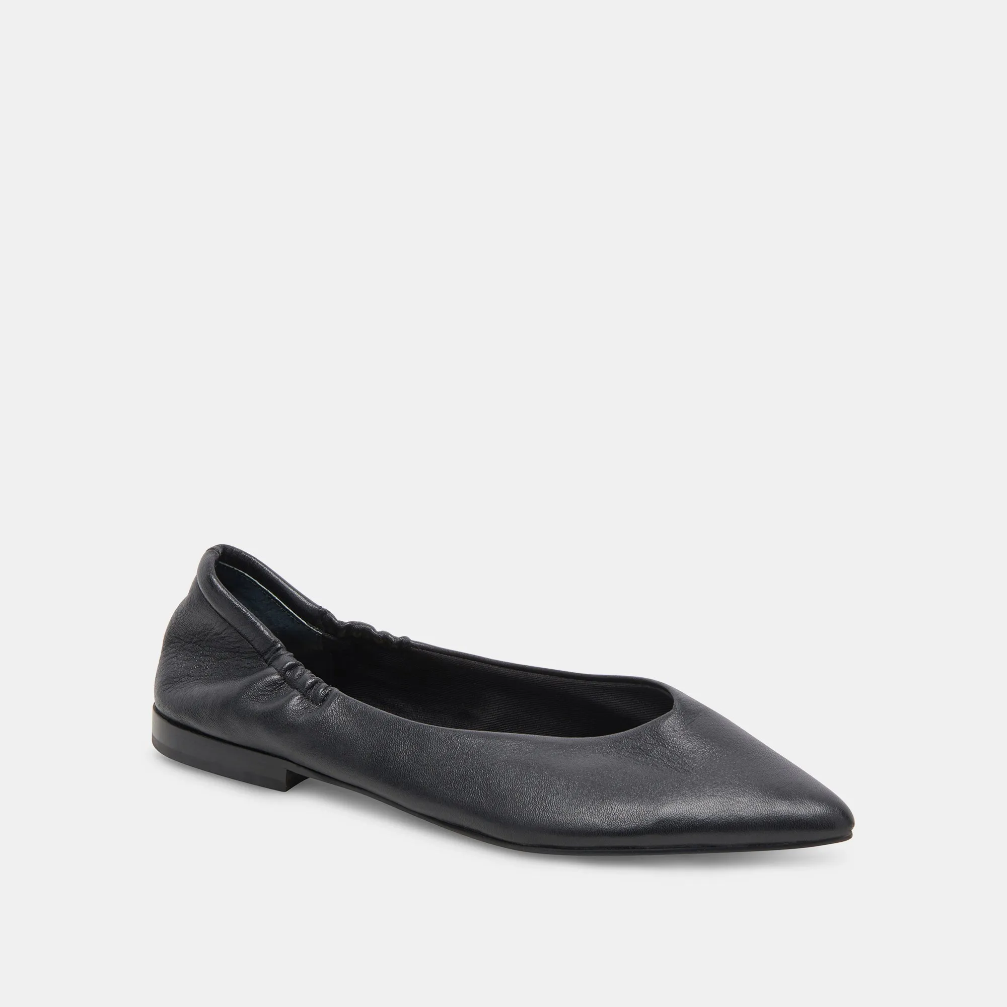 NADAV BALLET FLATS BLACK LEATHER