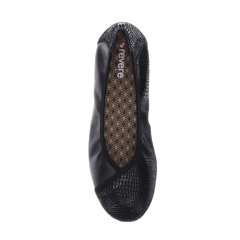 Nairobi Black Lizard -  Revere Comfort Shoes at Brandys Shoes