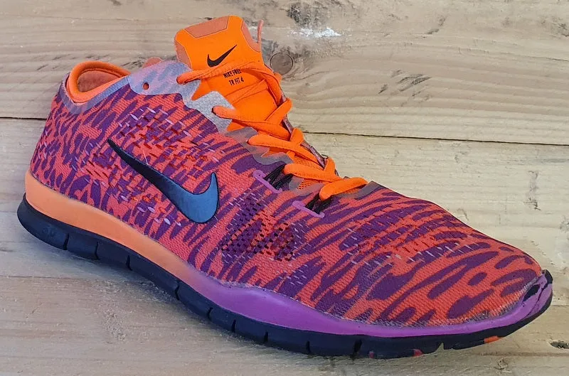 Nike Free 5.0 TR Fit 4 Trainers 647564-500 Orange/Purple/Black UK5/US7.5/E38.5