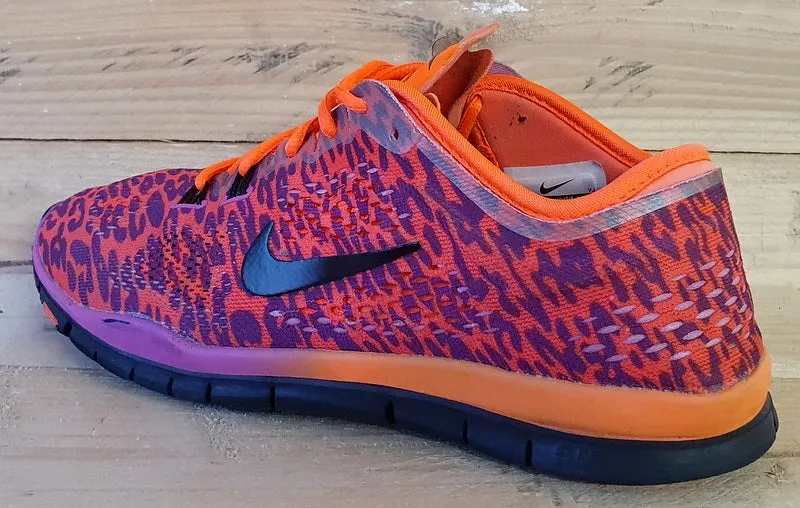 Nike Free 5.0 TR Fit 4 Trainers 647564-500 Orange/Purple/Black UK5/US7.5/E38.5