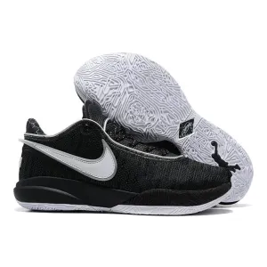 NIKE LEBRON 20 x BLACK WHITE