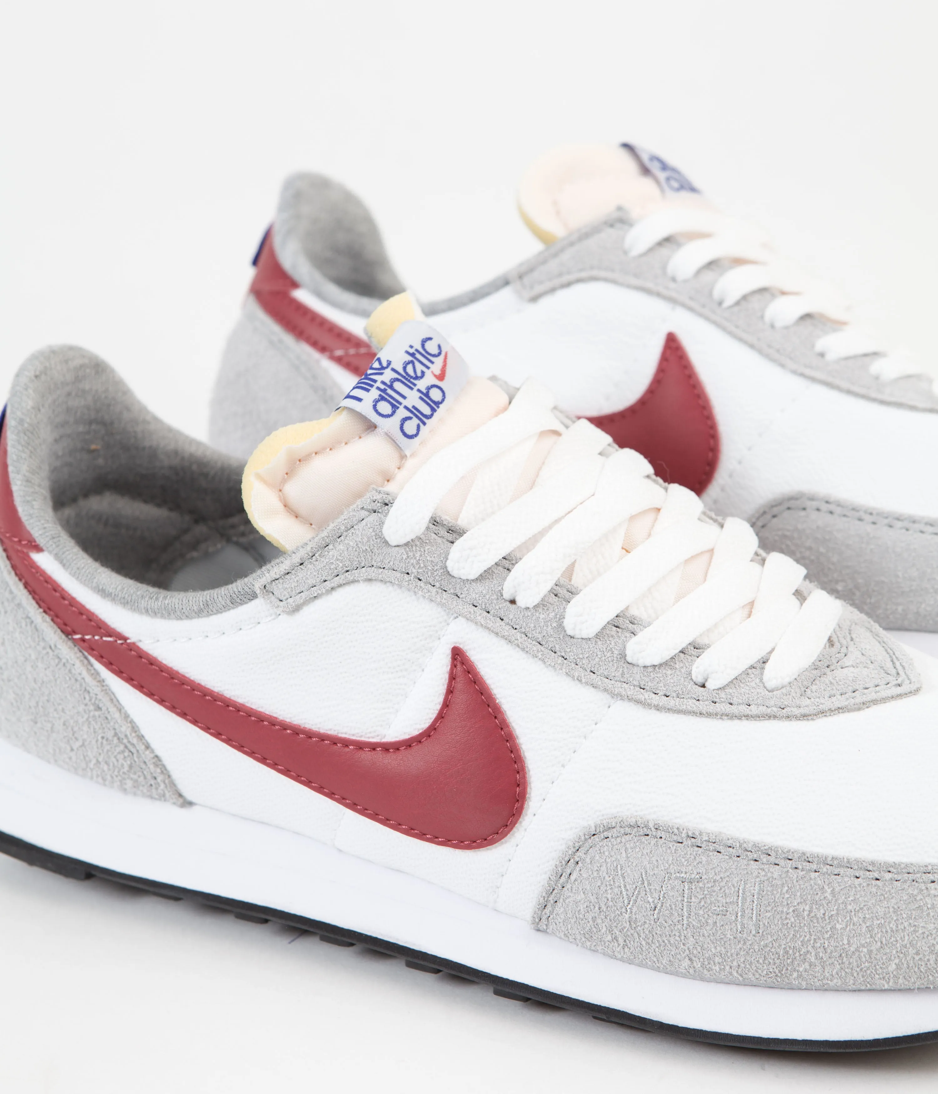 Nike Waffle Trainer 2 Shoes - White / Gym Red - Light Smoke Grey - Hyper Royal