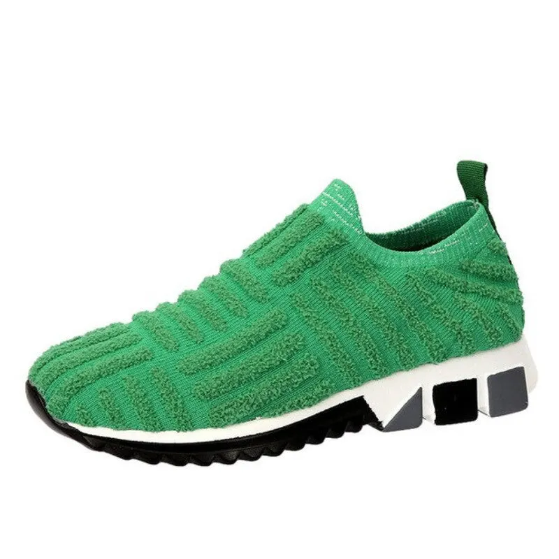 OCW Women Knitted Orthopedic Shoes Slip-on Leisure Sneakers