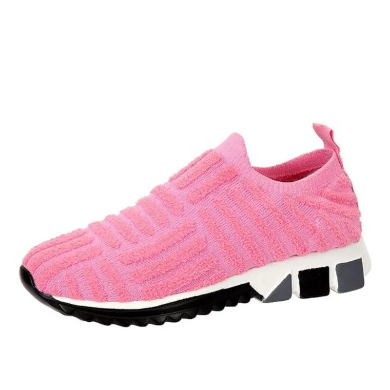 OCW Women Knitted Orthopedic Shoes Slip-on Leisure Sneakers