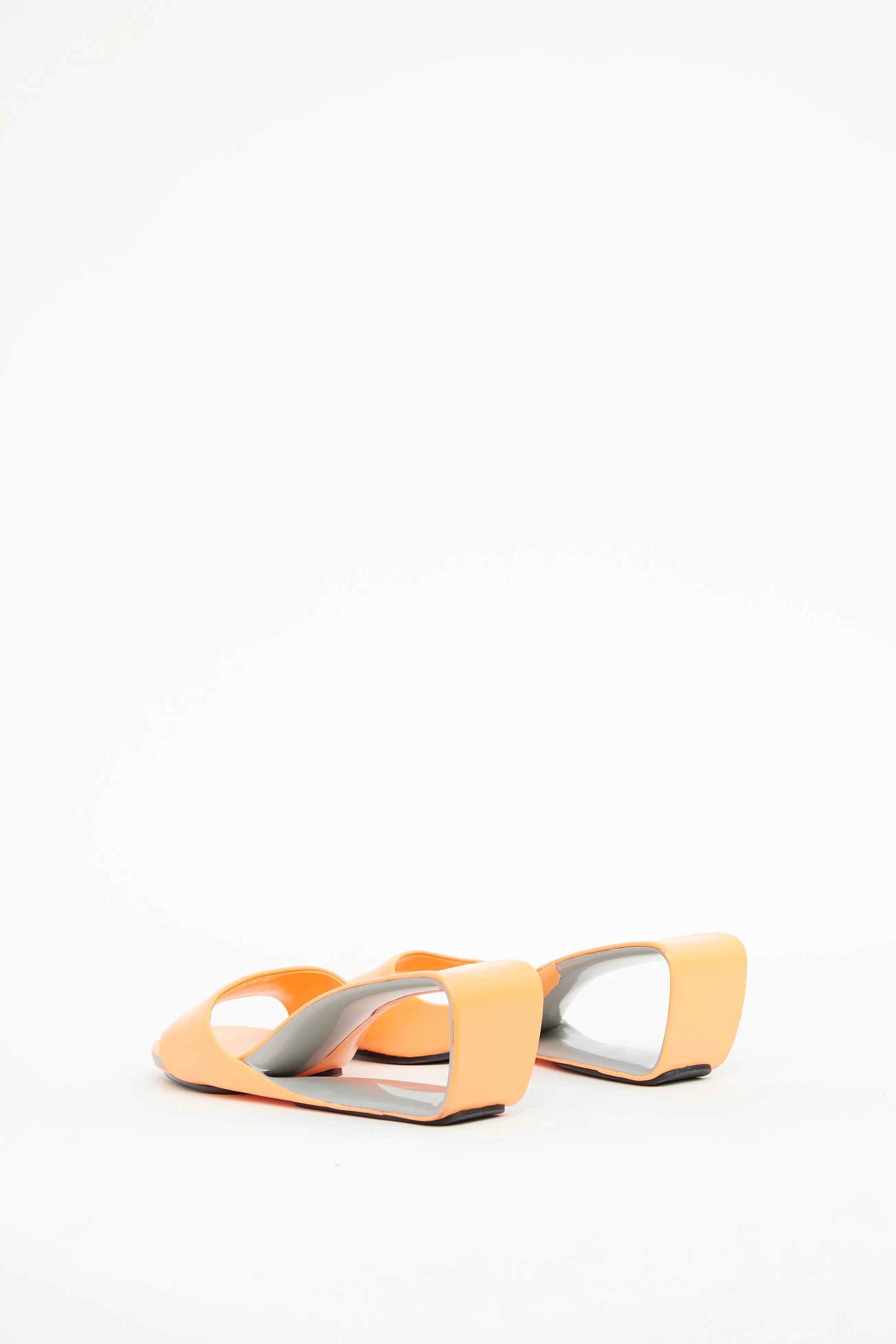 Orange Cut Out Mobius Sandal