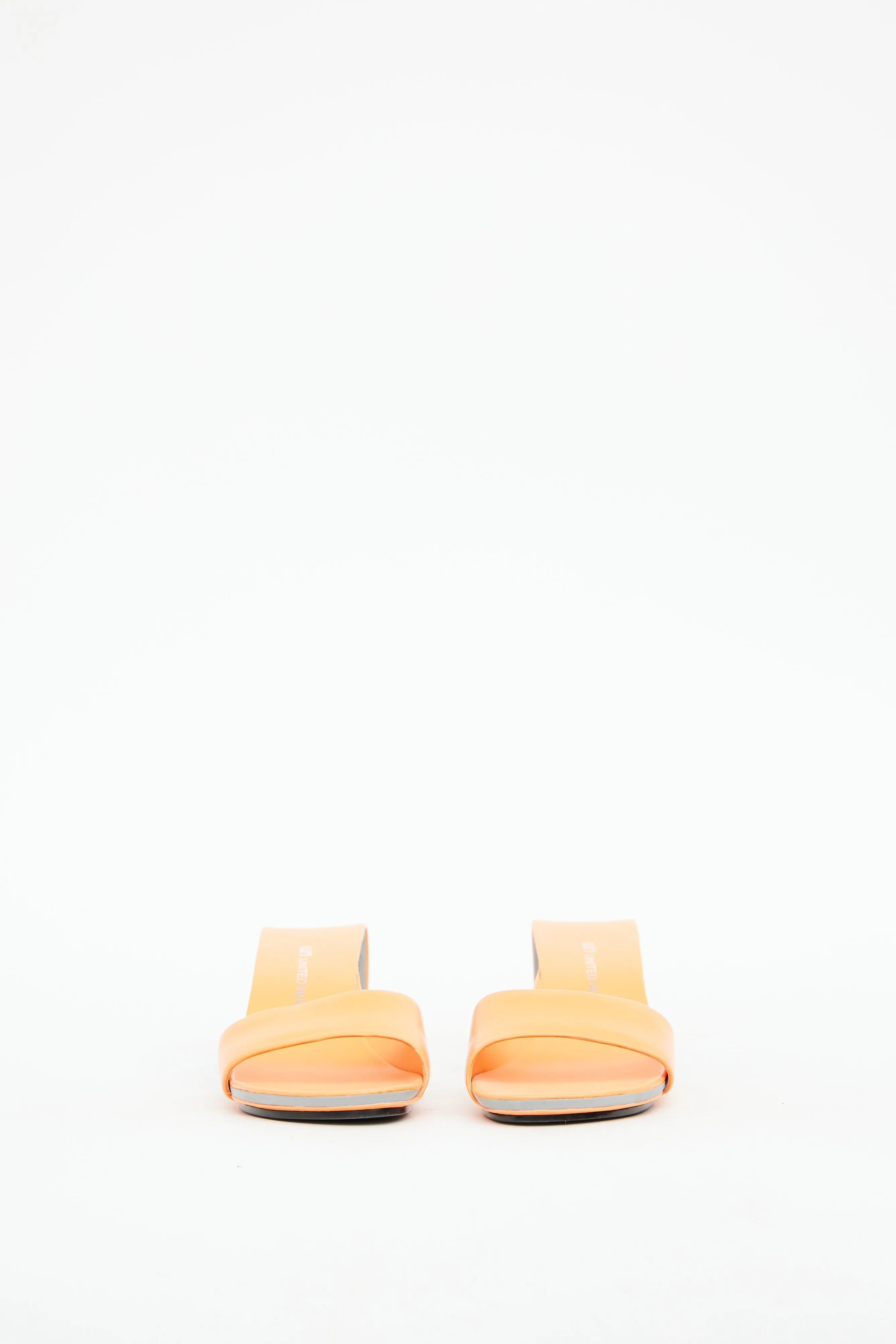 Orange Cut Out Mobius Sandal