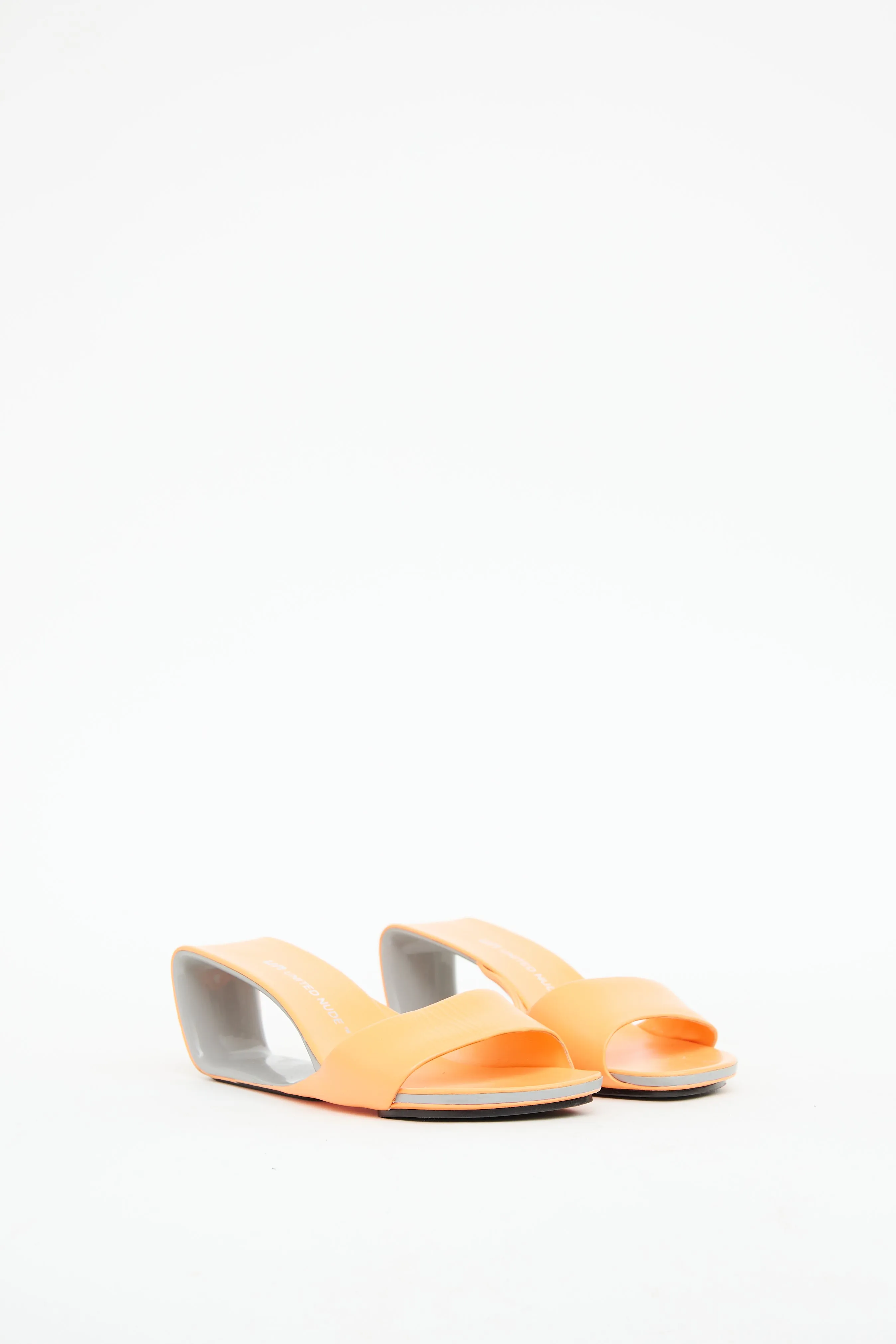 Orange Cut Out Mobius Sandal