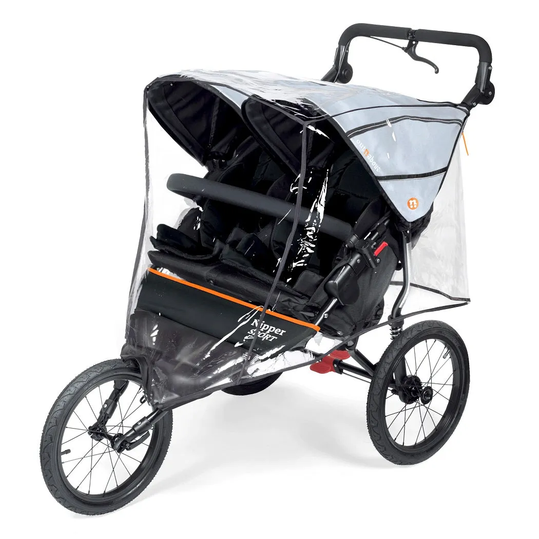 Out n About Nipper Sport DOUBLE v5 Pushchair (Rocksalt Grey)