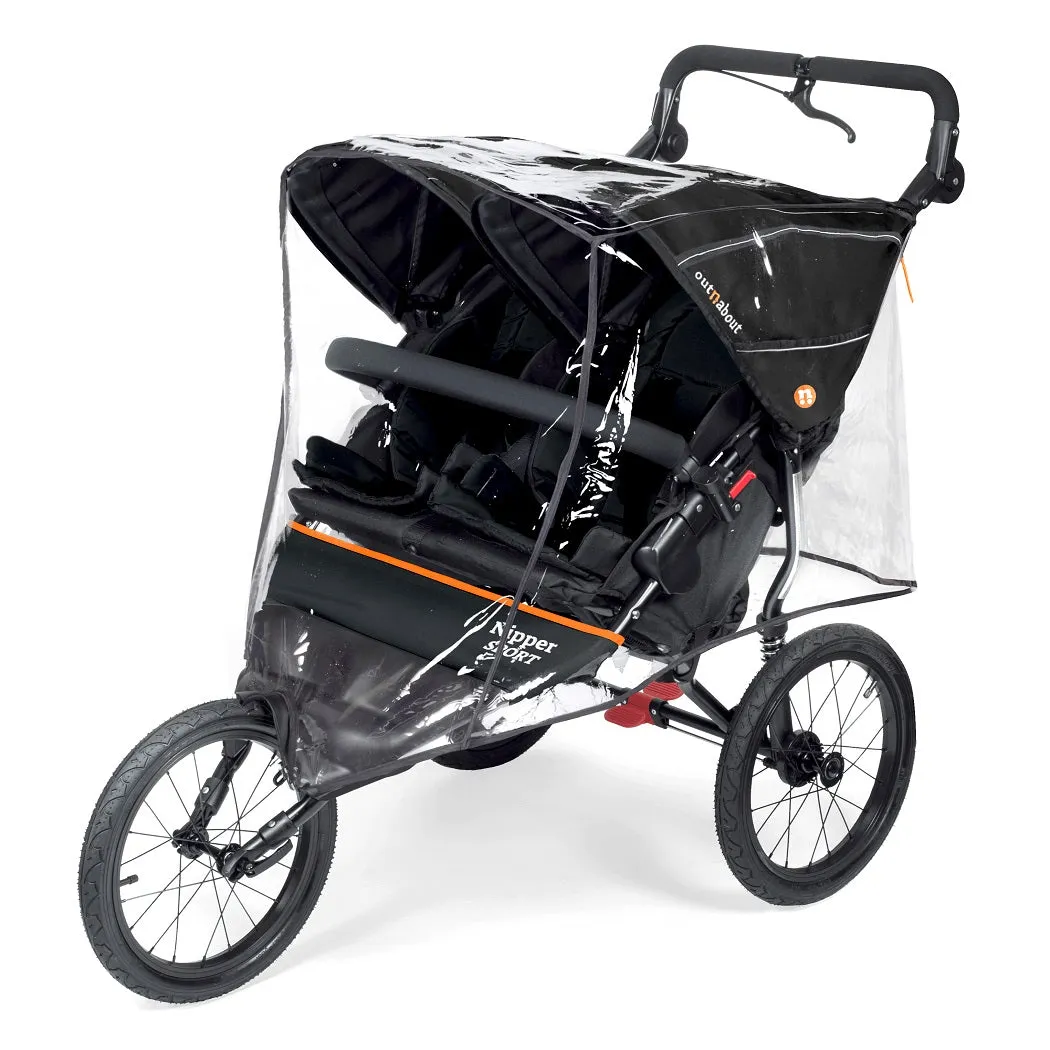 Out n About Nipper Sport DOUBLE v5 Pushchair (Summit Black)