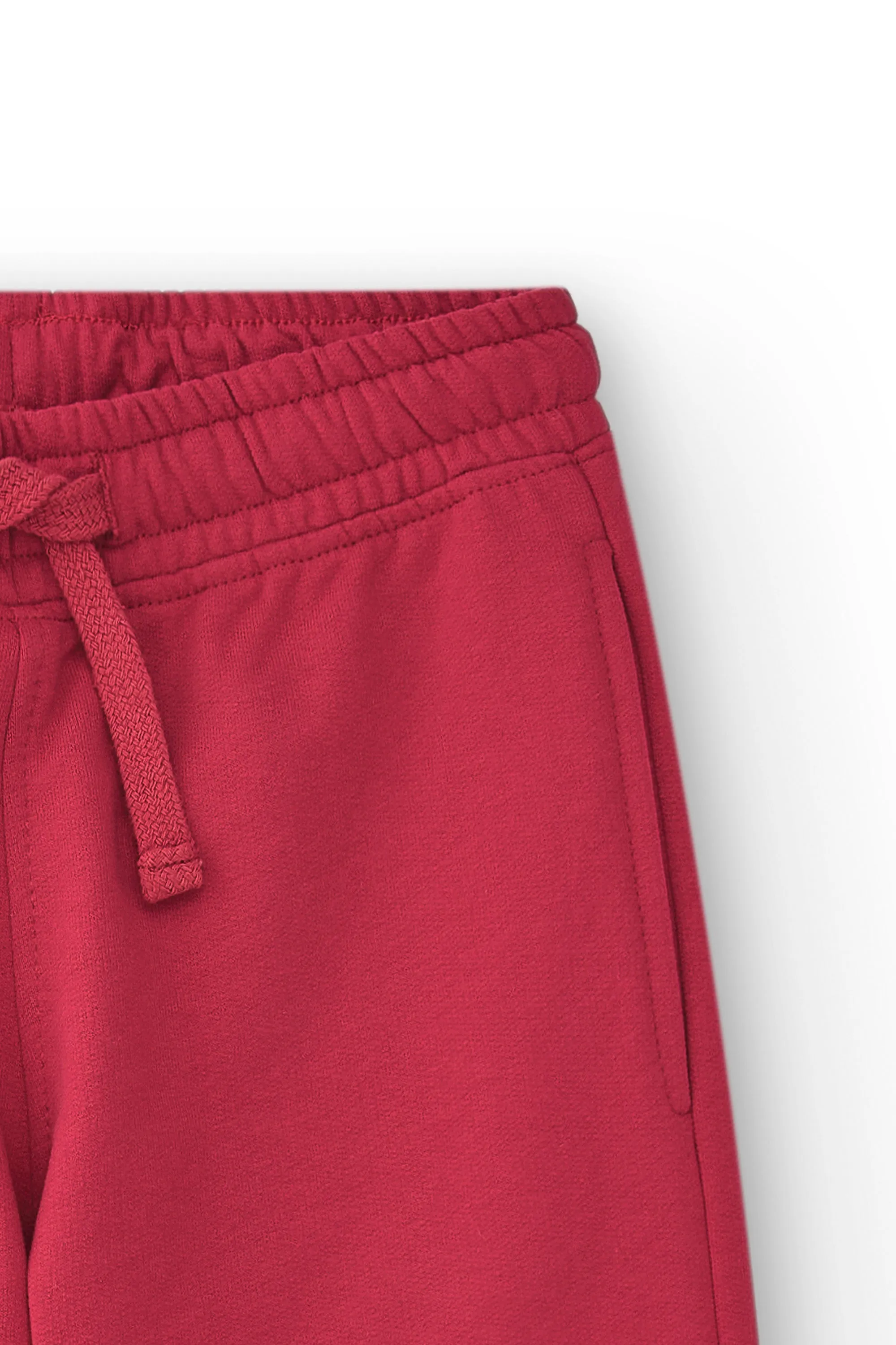 Pantalón de niño rojo algodón