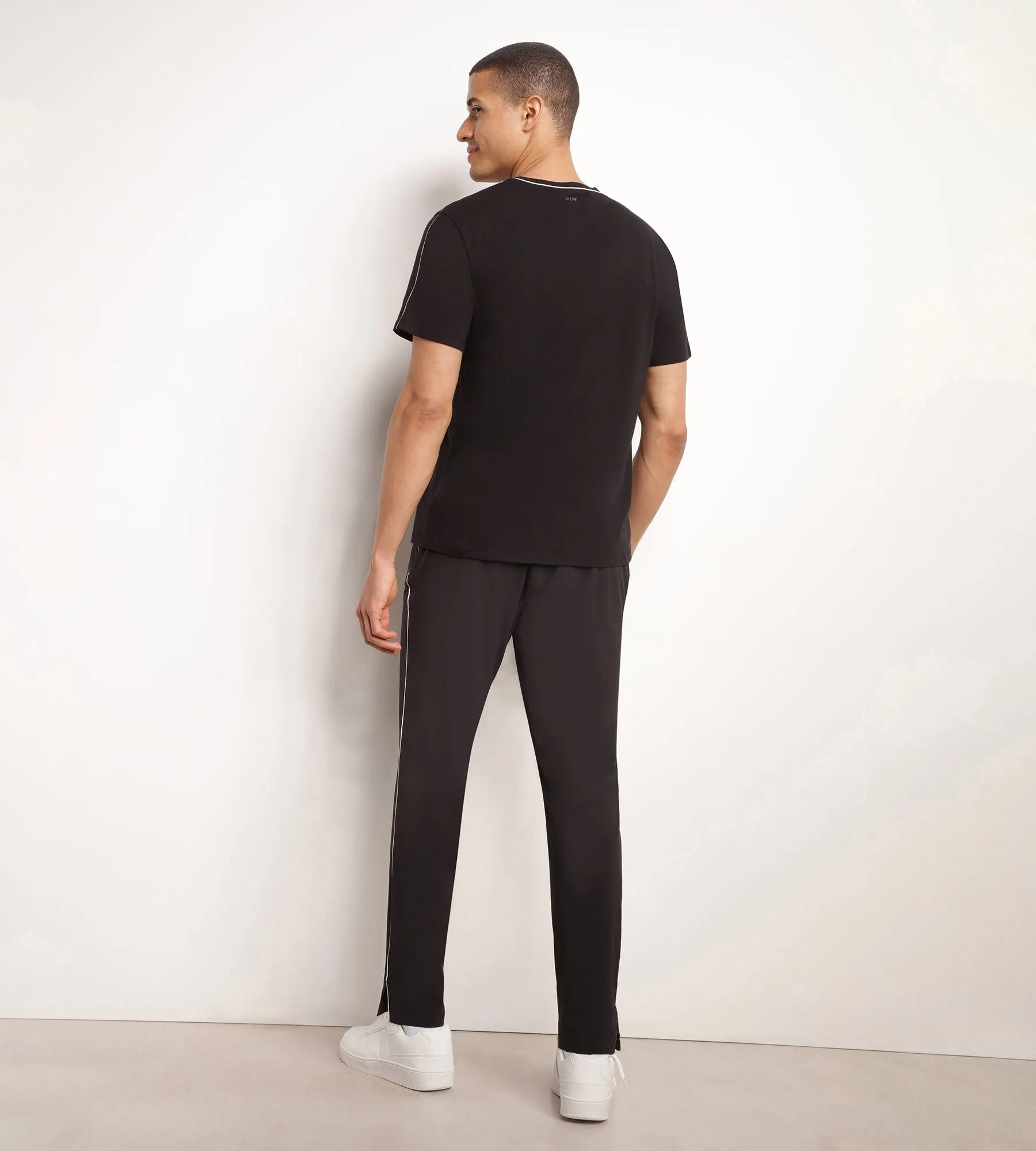 Pantalon de sport chino pour homme en jersey stretch Noir Dim Move