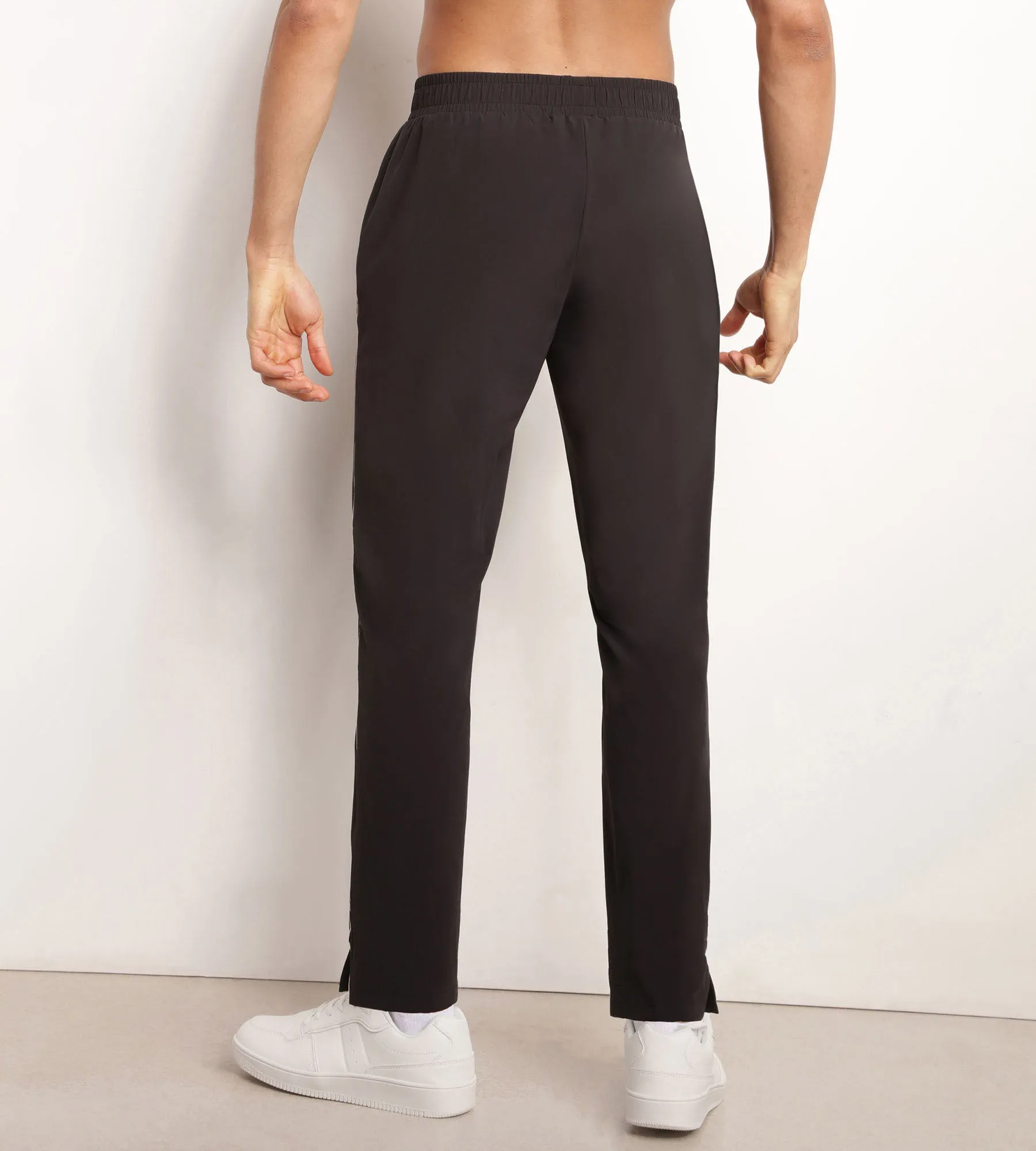 Pantalon de sport chino pour homme en jersey stretch Noir Dim Move