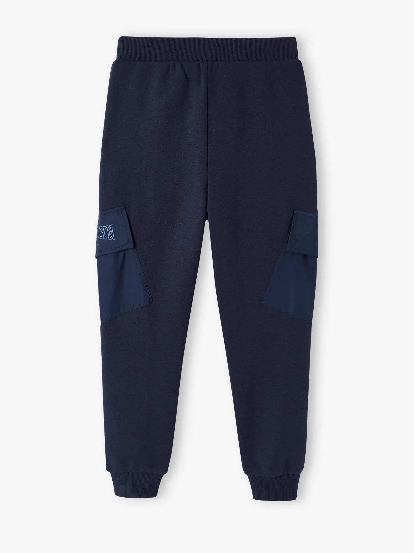 Pantalon jogging avec poches à rabat sport garçon bleu nuit - Vertbaudet