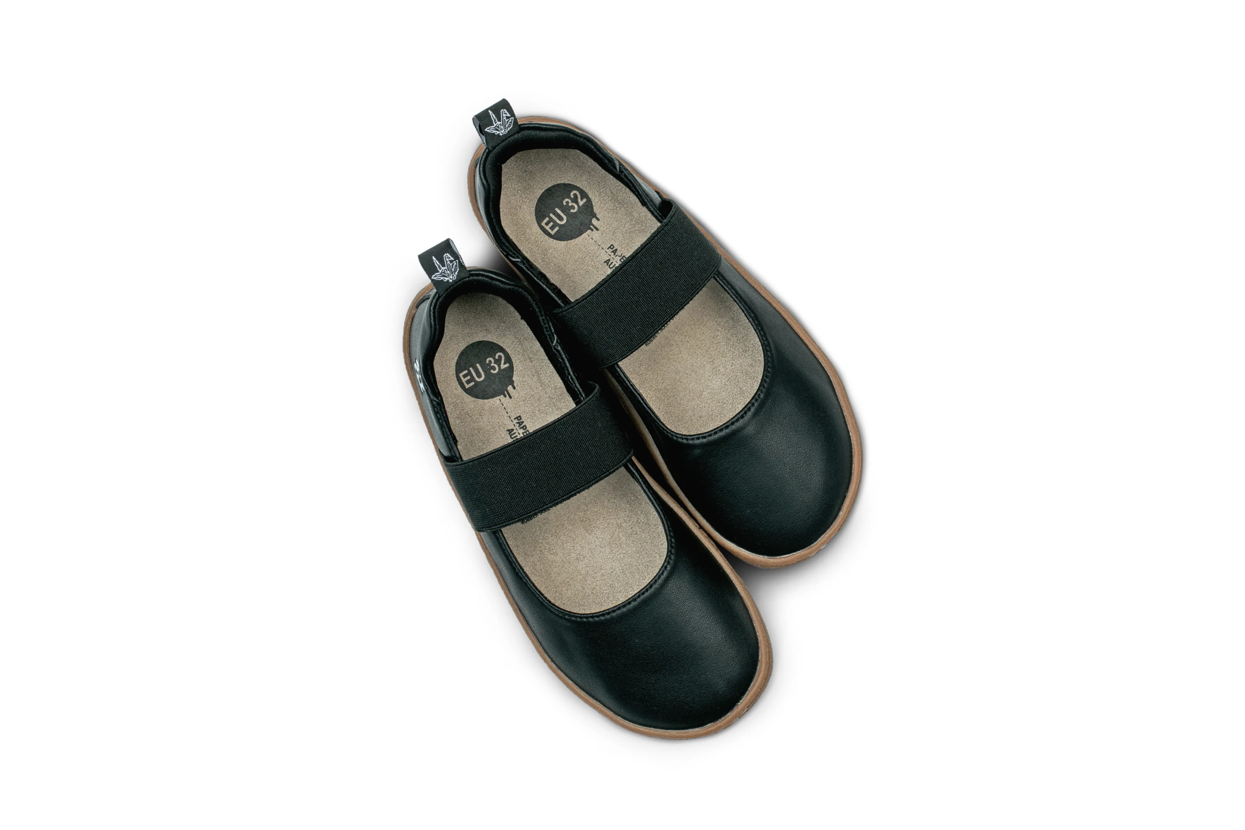 PaperKrane Kids Mary Janes - Licorice MJ Jnr - Vegan - FINAL SALE