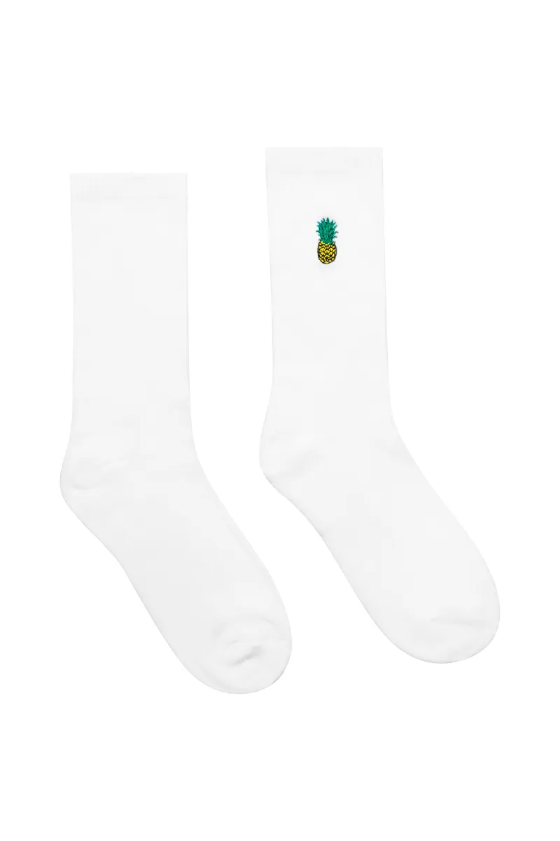 Pineapple Budgy Crew Socks