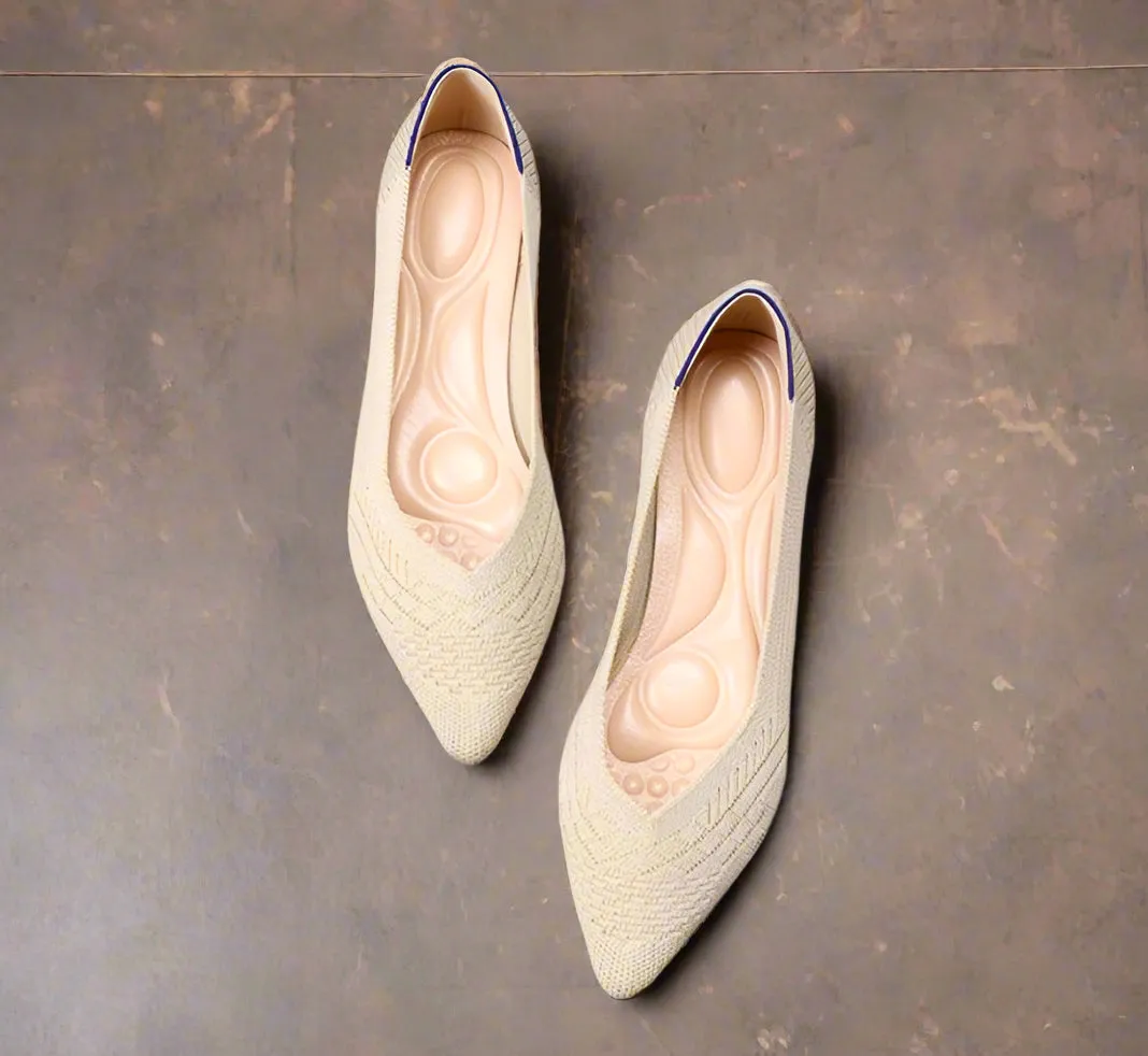 Pointed Wide Ballet Flats for Bunions