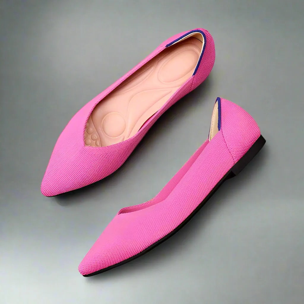 Pointed Wide Ballet Flats for Bunions