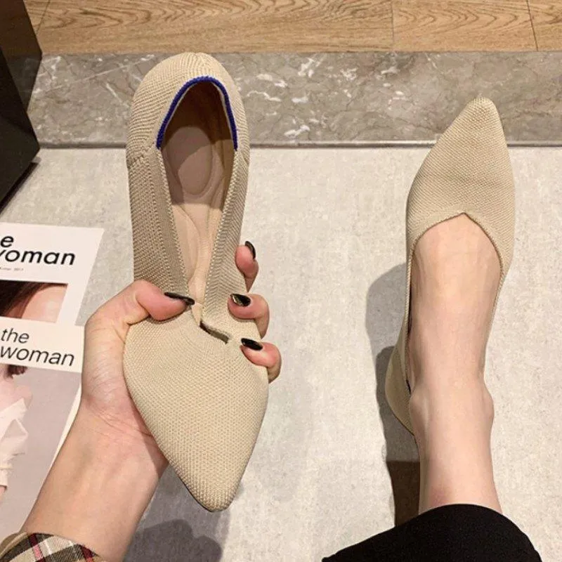 Pointed Wide Ballet Flats for Bunions