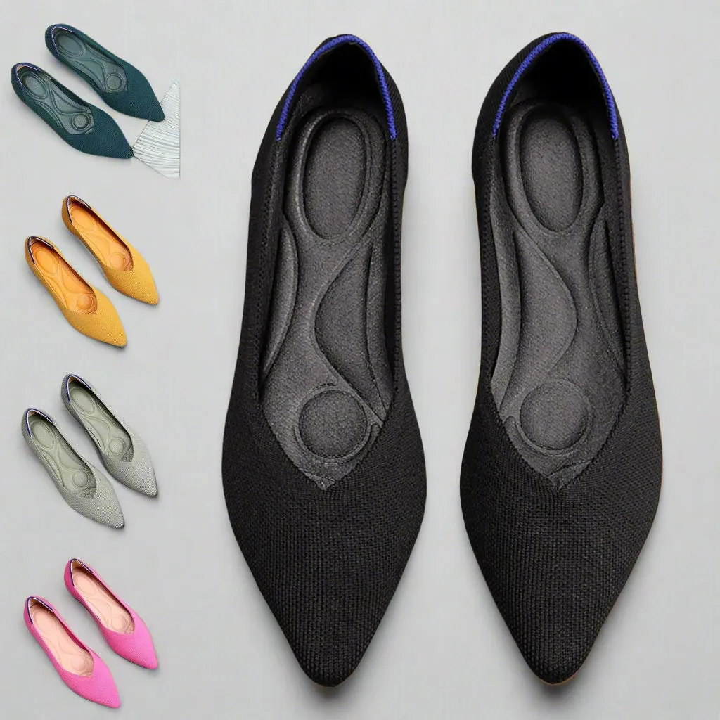 Pointed Wide Ballet Flats for Bunions