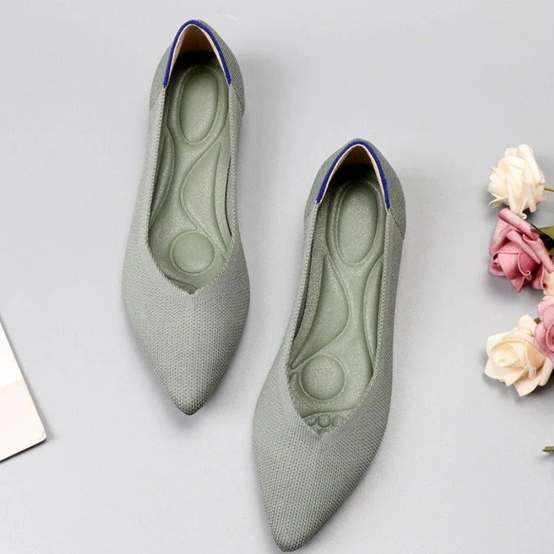 Pointed Wide Ballet Flats for Bunions