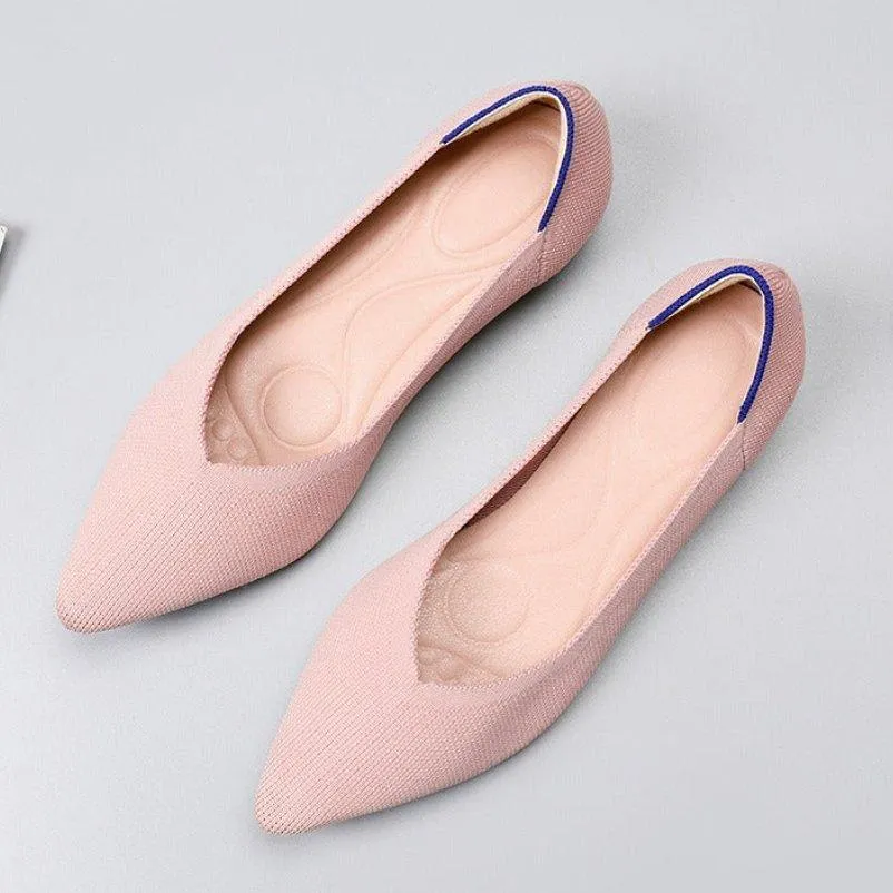 Pointed Wide Ballet Flats for Bunions