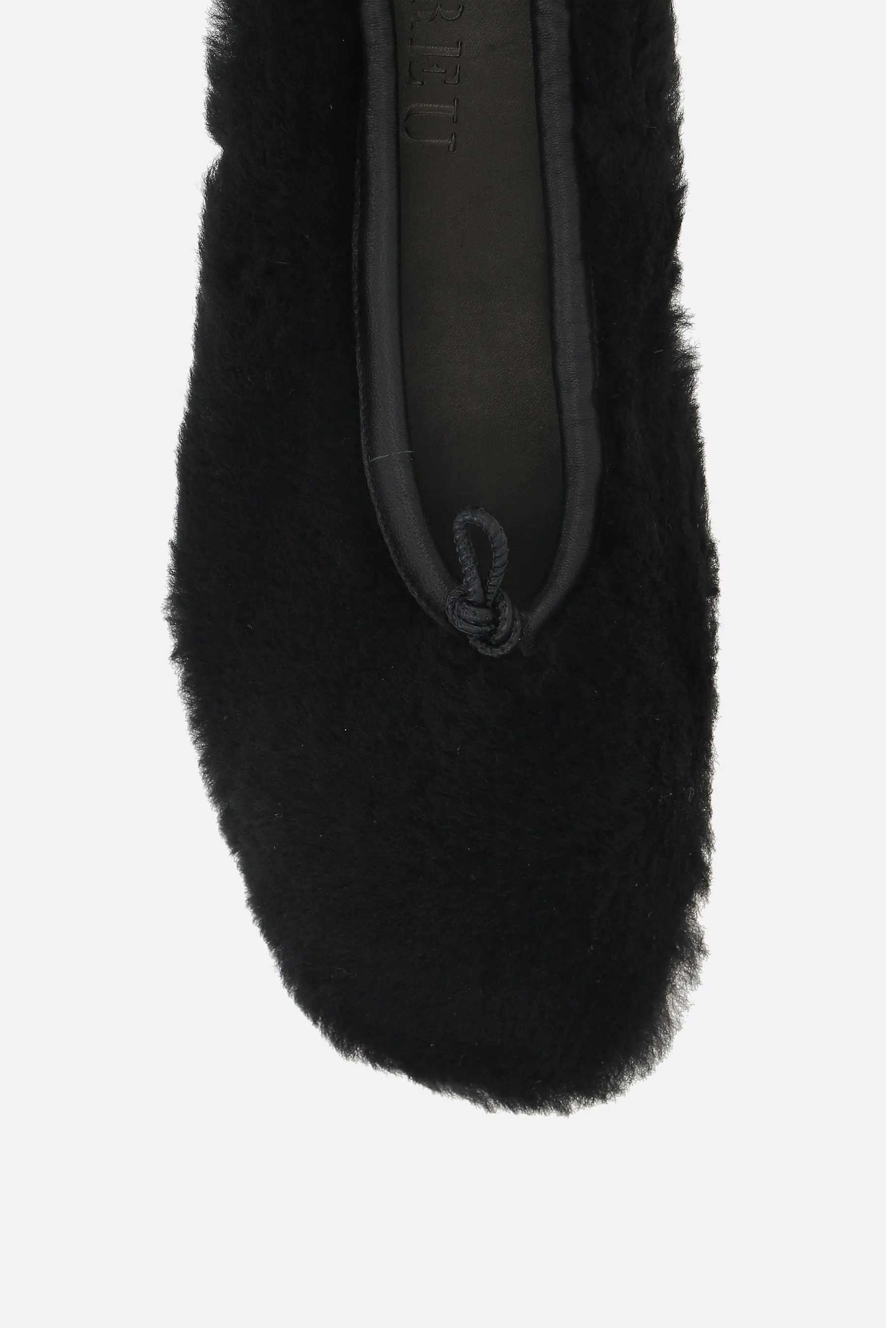 Puntera ballet flats in shearling