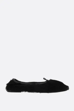 Puntera ballet flats in shearling