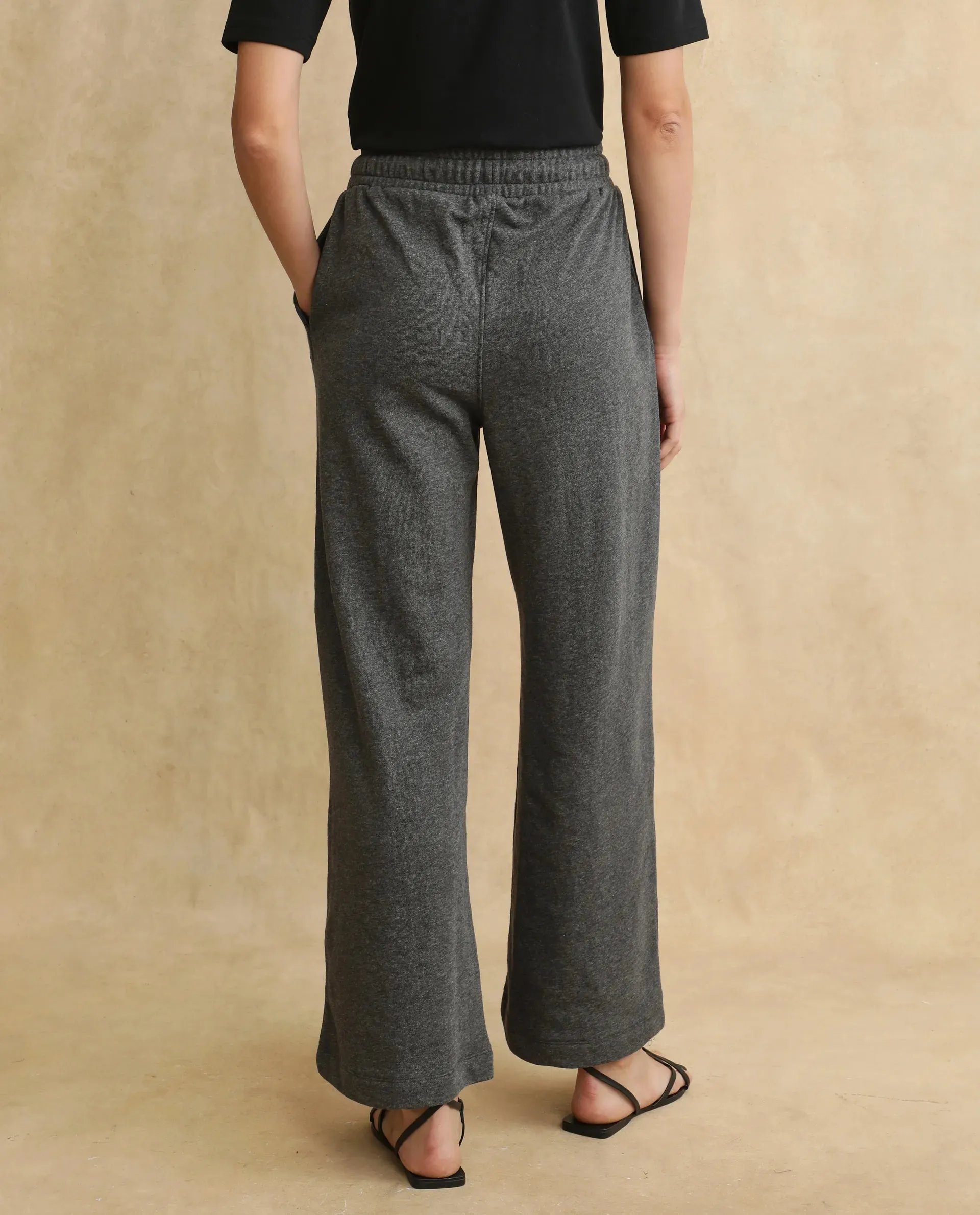 Rareism Women Inout Dark Grey  Track Pant