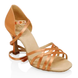 Ray Rose (Art Sport), Kalahari 860, Light Tan Satin, 2.5” Flared Heel