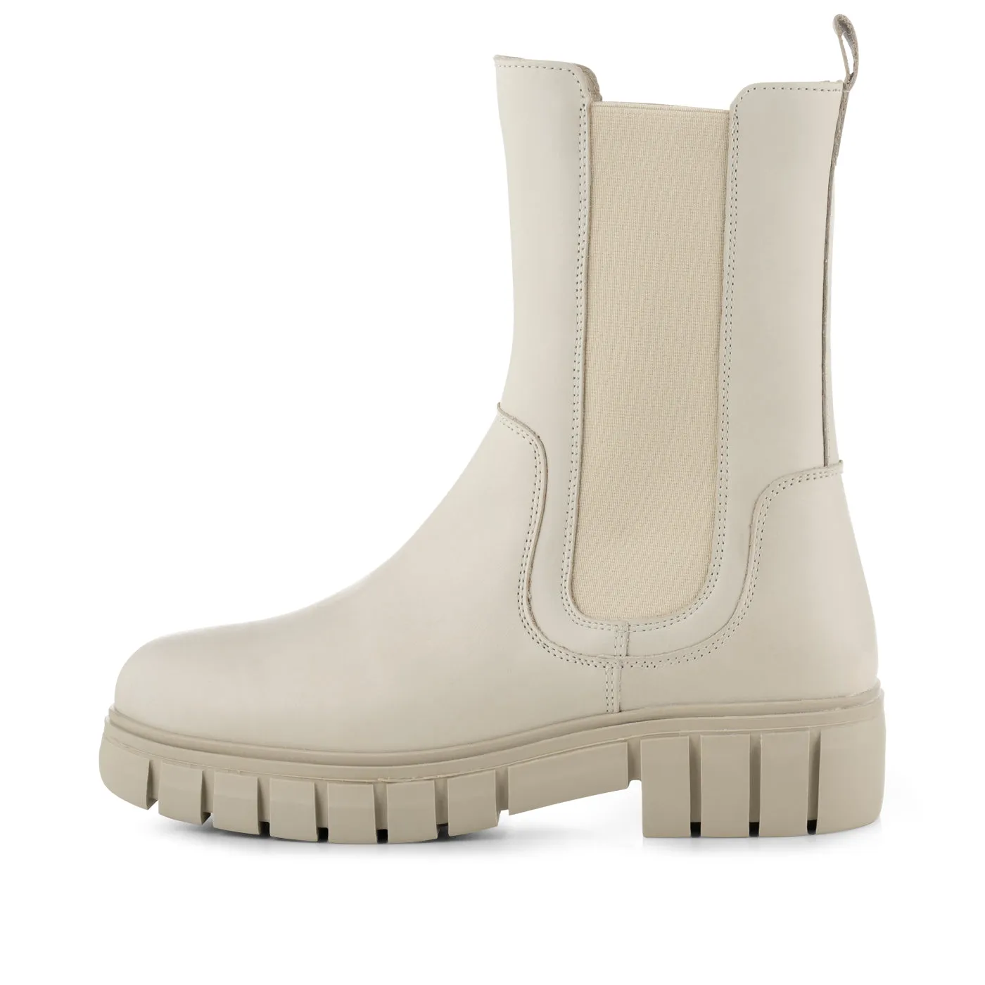 Rebel chelsea boot leather - OFF WHITE