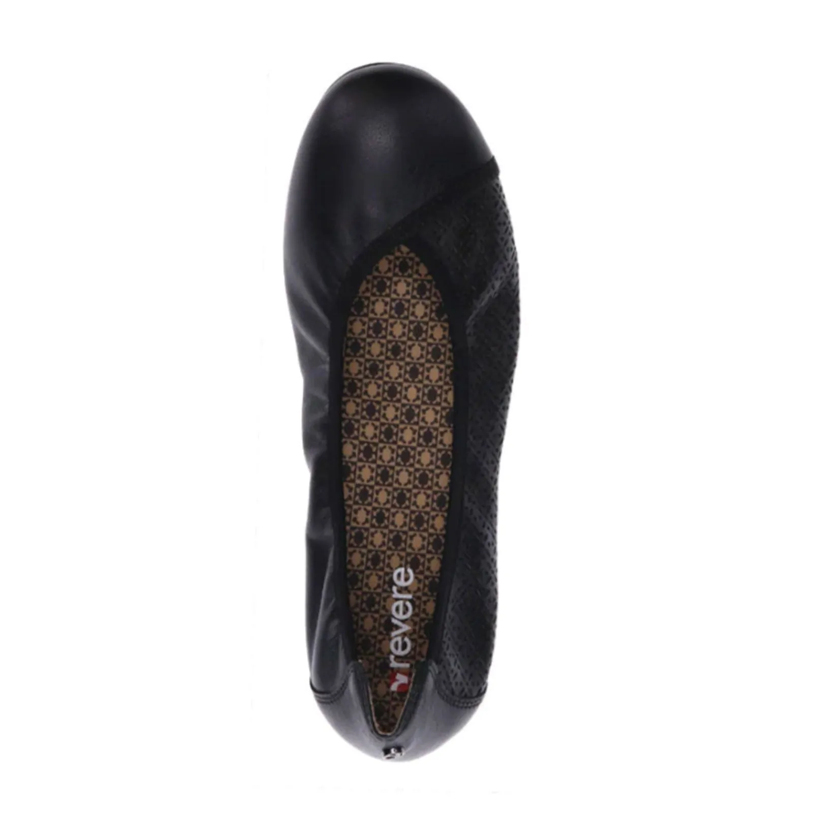 Revere Nairobi Ballet Flat (Women) - Black Lazer