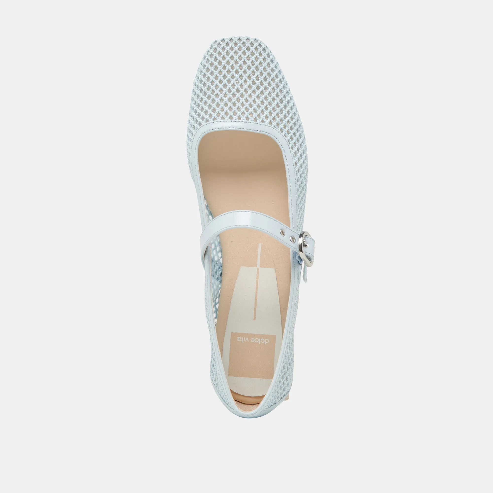 RODNI MESH BALLET FLATS LIGHT BLUE MESH