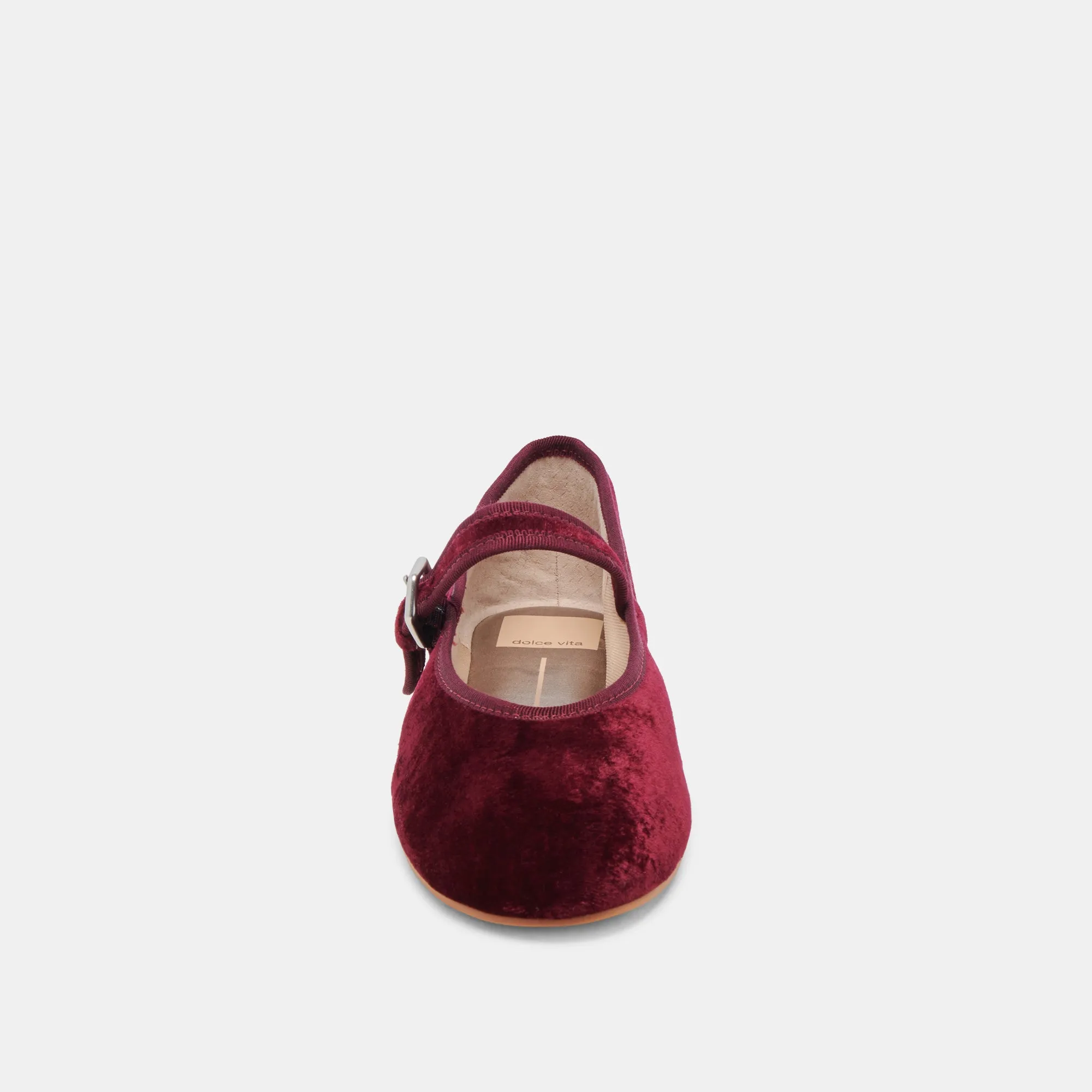 ROSLYN BALLET FLATS WINE VELVET