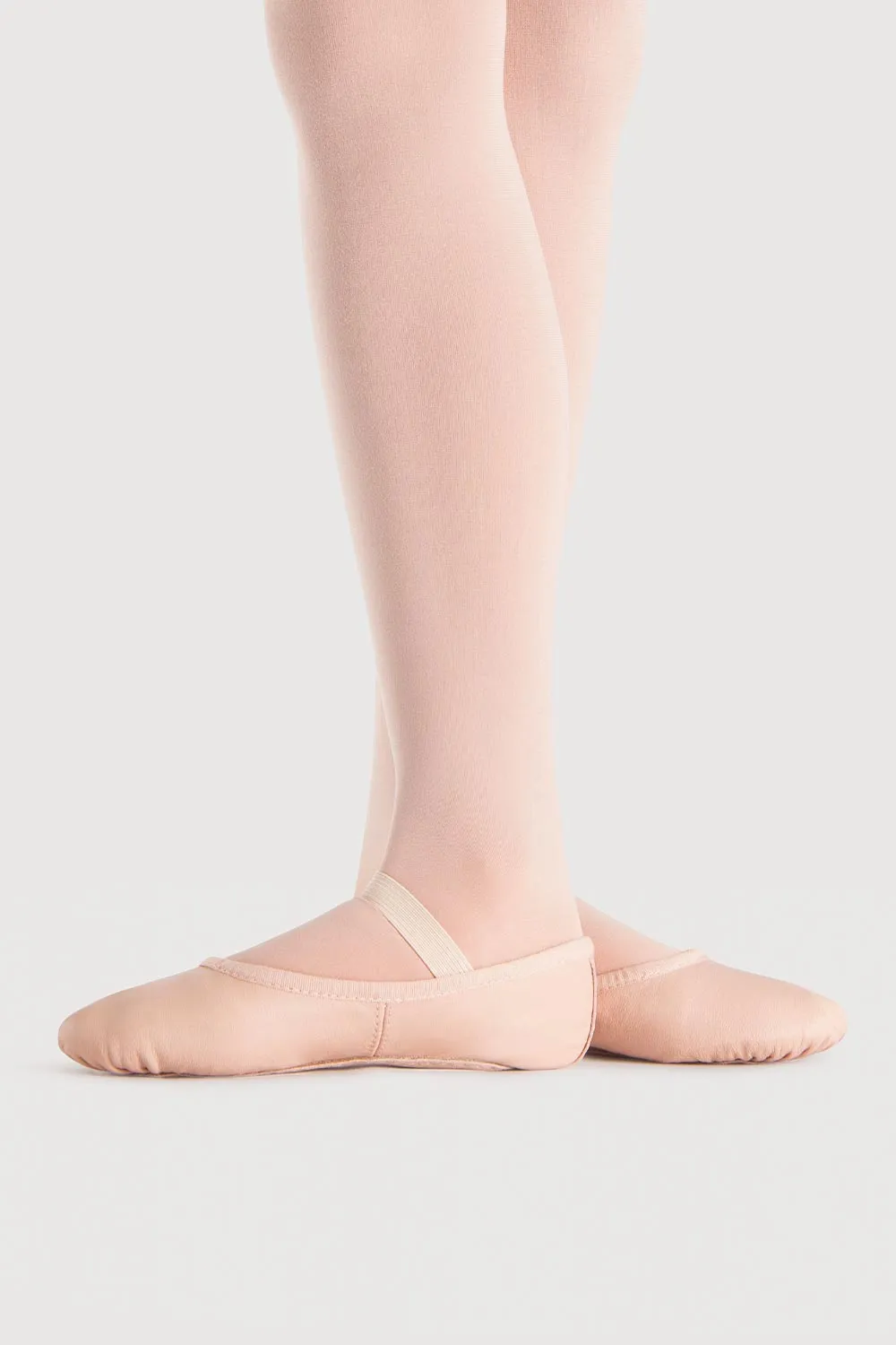 S0205G - Bloch Dansoft Leather Girls Ballet Flat