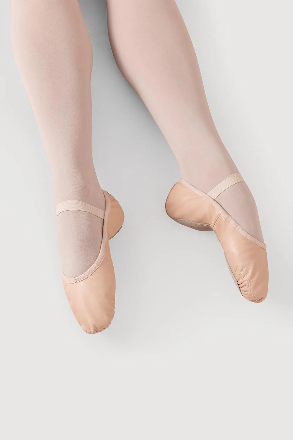 S0205G - Bloch Dansoft Leather Girls Ballet Flat