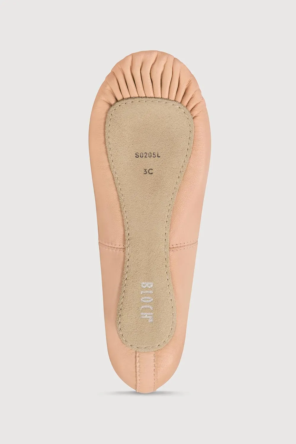 S0205G - Bloch Dansoft Leather Girls Ballet Flat