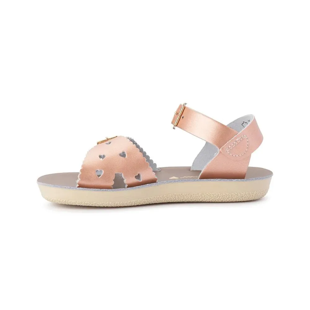 SALT WATER SUN-SAN SWEETHEART SANDALS - ROSE GOLD