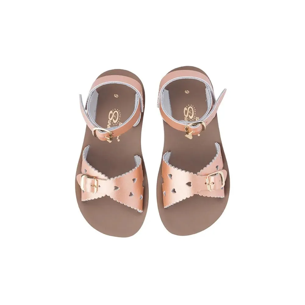 SALT WATER SUN-SAN SWEETHEART SANDALS - ROSE GOLD