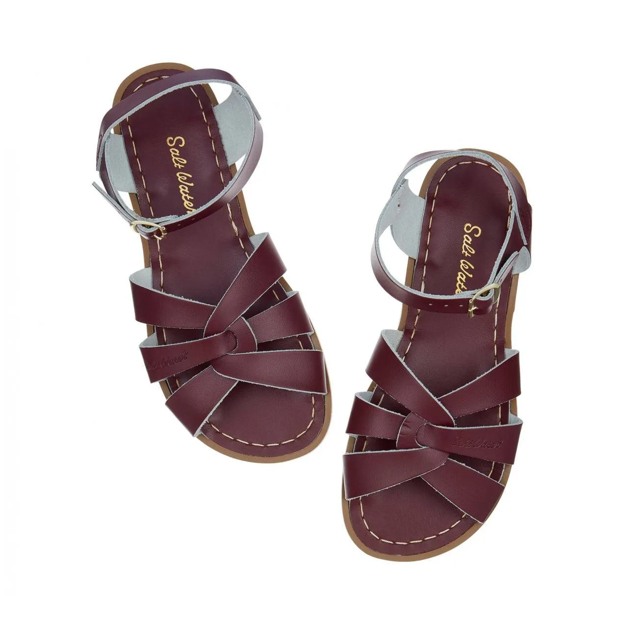 Saltwater Original Sandals - Claret - Kids