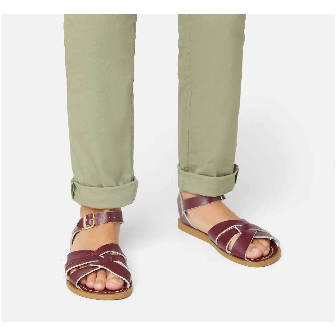 Saltwater Original Sandals - Claret - Kids