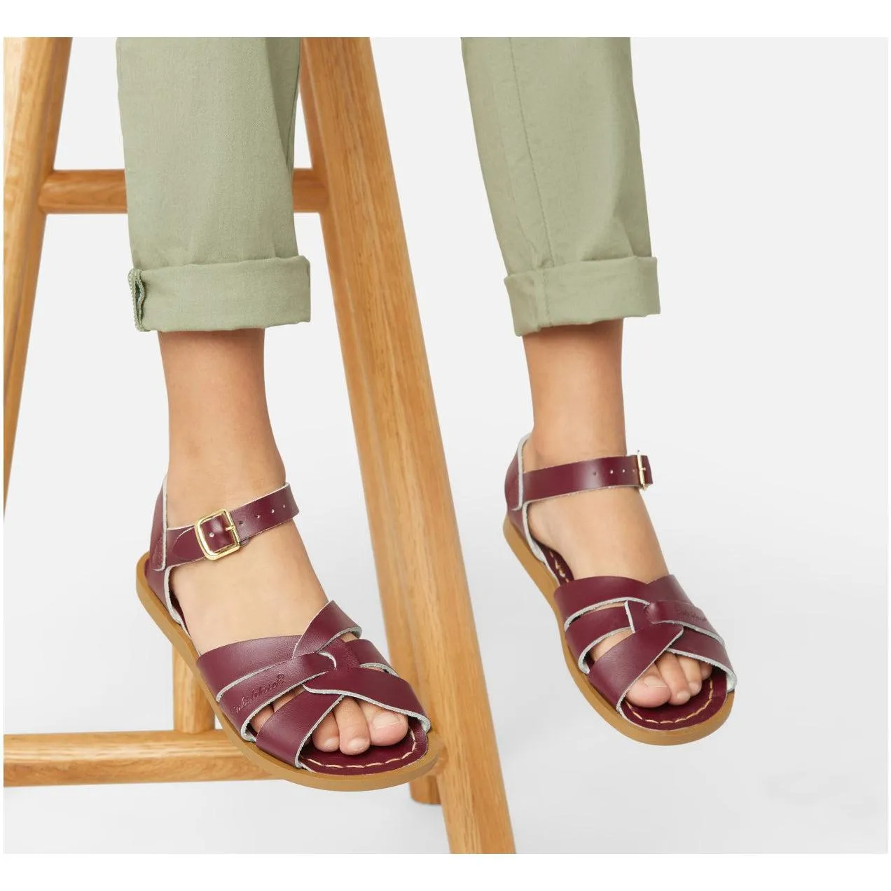 Saltwater Original Sandals - Claret - Kids