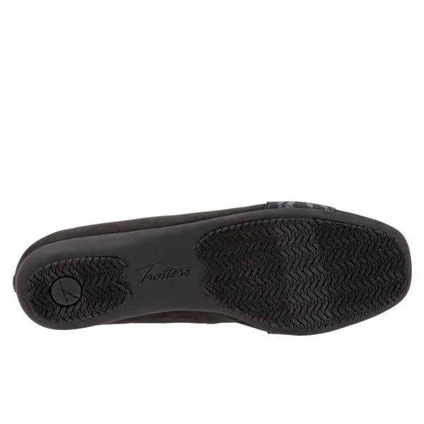 Samantha 081 Black Micro Cheetah Ballet Flat Shoes