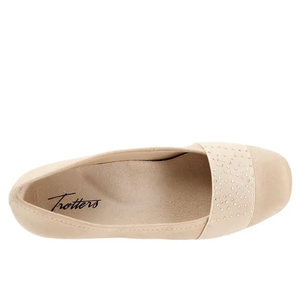 Samantha  Nude Micro Ballet Flat Shoes