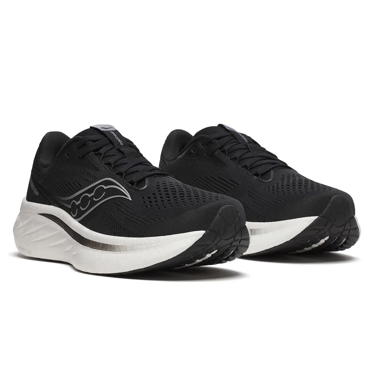 Saucony Ride 18 Womens | Black/white