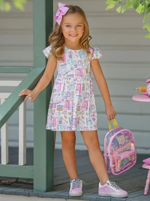 School Supplies Skater Dress