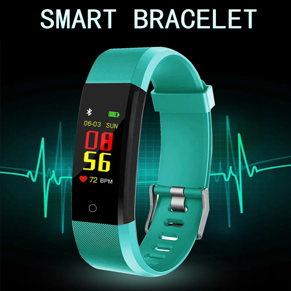 Smart Wristband fitness tracker Watch Health Heart Waterproof